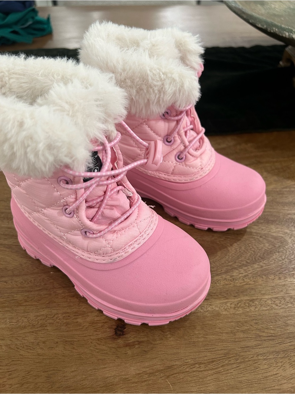 Ozark Trail Pink Kids' Treaded Rain Boots